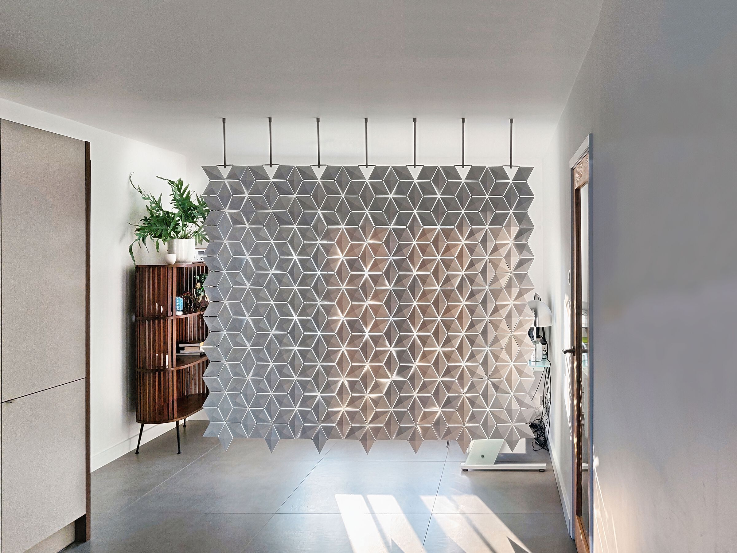 Подвесная перегородка bloomming FACET 238x187cm bianco ARCH-00036013 - Вид №1