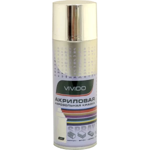 Краска аэрозольная Vivido цвет хромированный металлик