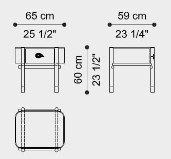 Деревянная тумбочка с ящиками ETRO Home Interiors Woodstock ARCH-00140037 - Вид №6