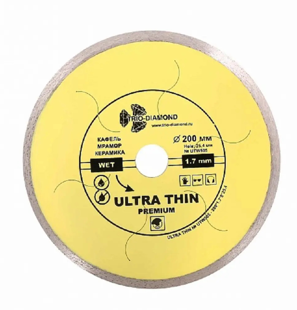 90902189 Алмазный диск Trio Diamond Ultra Thin Premium 200x25x1.8мм STLM-0844613