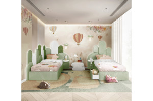 CIST472 Детская односпальная кровать Мерида Корнер