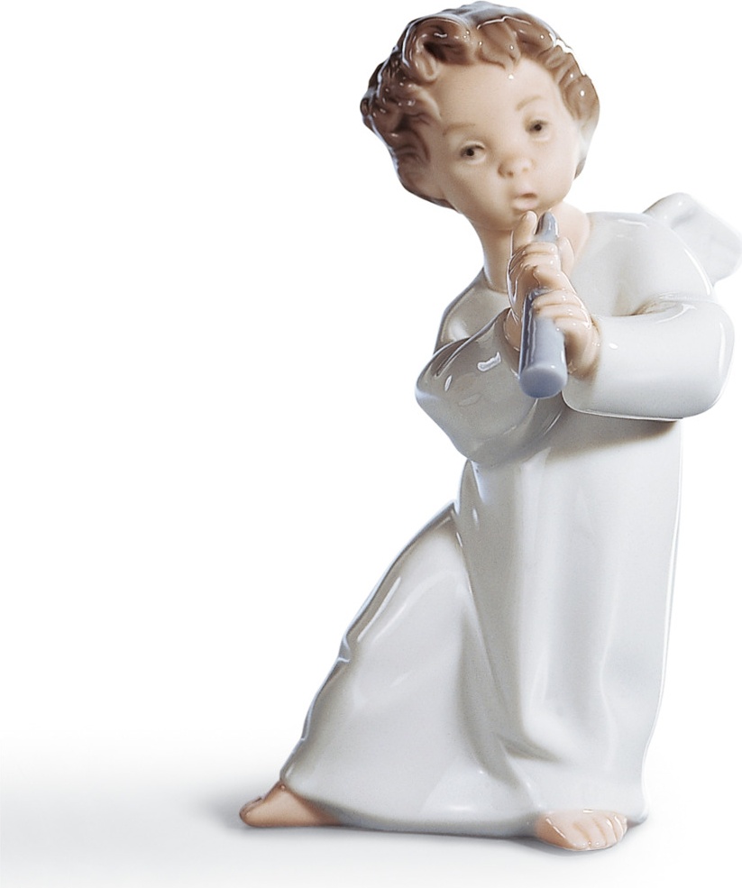 10668960 LLADRO Фигурка Lladro "Ангел с флейтой" 8x16см Фарфор Lladró 