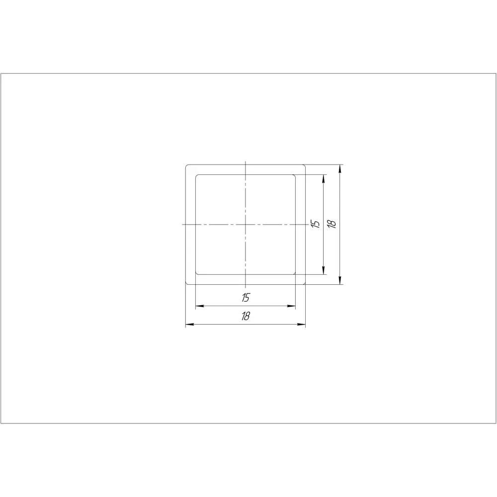 Santreyd Алюминиевый профиль 18×18×2000 мм для мебельных конструкций 82693793 STLM-0034271 - Вид №4