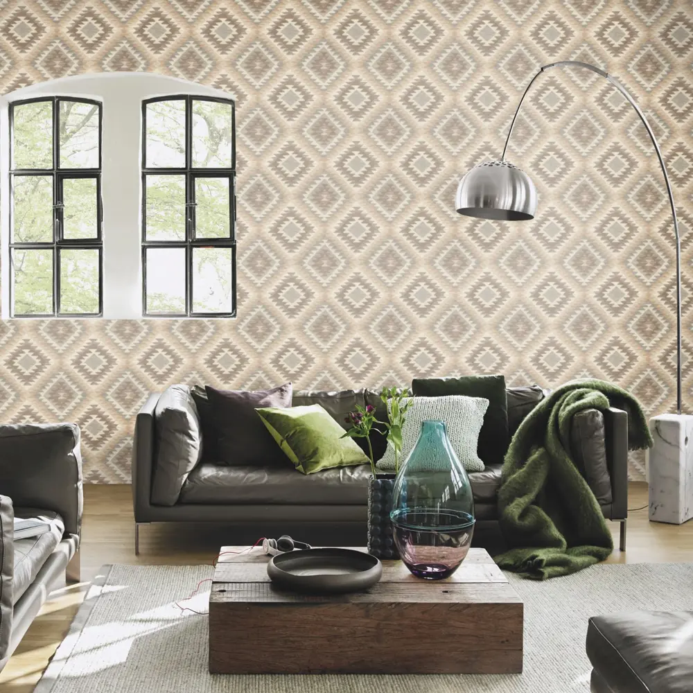 Обои флизелиновые Rasch Barbara Home Collection коричневые 0.53 м 527438 STLM-2121336 - Вид №9