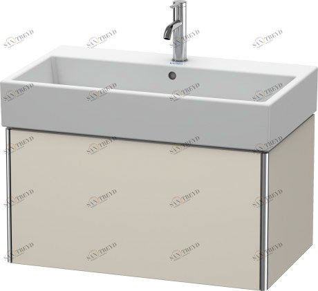XS409509191 Тумбочка подвесная XSquare #XS4095 784 x 460 мм Серо-коричневый декор Duravit