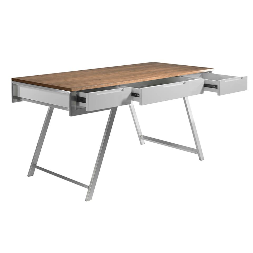 098901 Офисный стол MQ1305 орех / белый Angel Cerda  - Вид №1