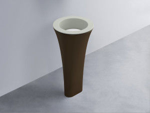 AMLA45-PM+AMPILT-BL+AMCOLT-CA Раковина Amedeo Tondo отдельностоящая cielo Enjoy + Amedeo