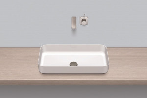 3507500400 Чашеобразная раковина, sb.sr650, белая, для простого ухода Alape серия SR (Stream)