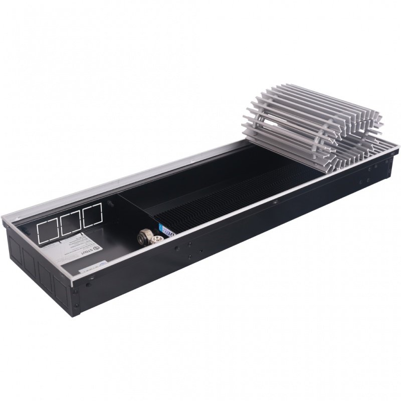 Конвектор внутрипольный STOUT SCN 110.240.800 (Решётка роликовая, анодированный алюминий) SCN11001124080 - Вид №4