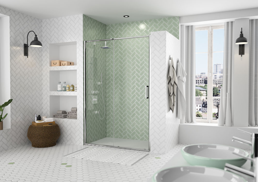 Дверь в нишу AR8SL170REC Merlyn Arysto Хромированный 