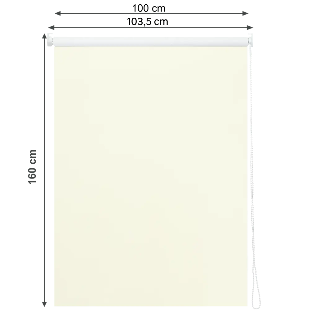 Штора рулонная блэкаут Inspire Santos 100x160 см экрю Cream 5 82692242 STLM-2149967 - Вид №1