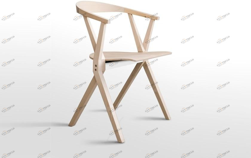 BD Barcelona Design Складной деревянный стул с подлокотниками Extrusions sun-id-1360376