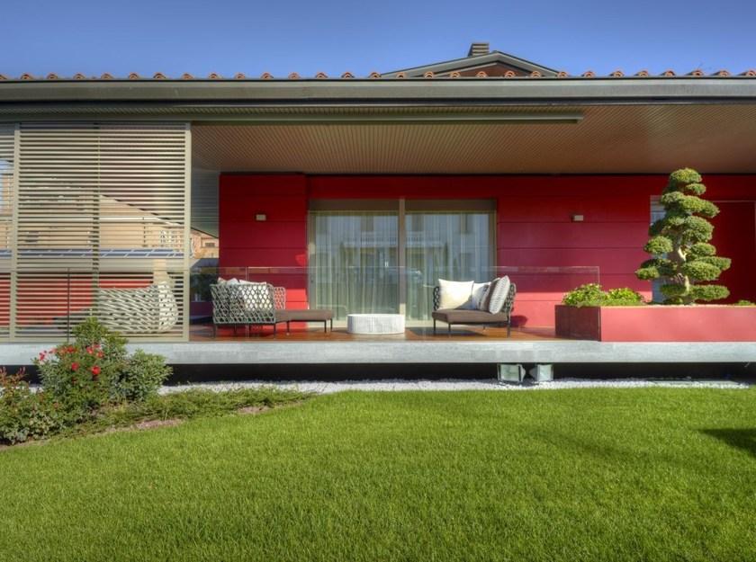 CARMINATI SERRAMENTI Копланарное французское окно из алюминия и дерева Alu 90 sun-id-1424907 - Вид №2