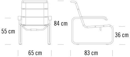 Thonet Стул на санках с подлокотниками S 35 sun-id-1516625 - Вид №3