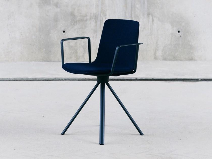 ENEA Вращающееся кресло из ткани с подлокотниками Lottus sun-id-1465274 - Вид №1