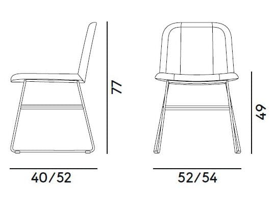 Стальной мягкий стул Billiani ARCH-00103964 - Вид №2