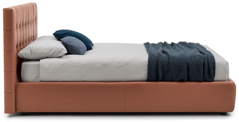 Bolzan Letti Кровать-контейнер с тафтинговым изголовьем Freedom sun-id-1471602 - Вид №1