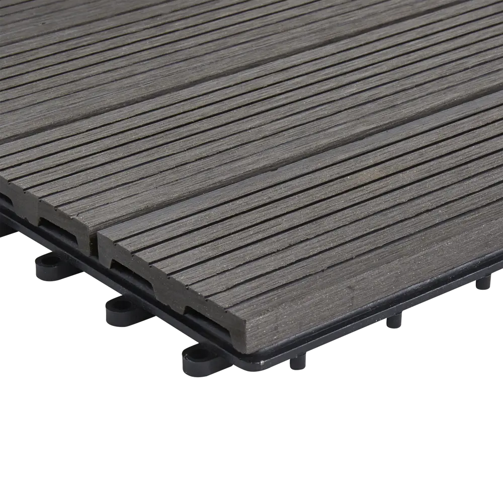 Садовая плитка ДПК 30x30 см темно-серый Santreyd STLM-2022454 - Вид №1