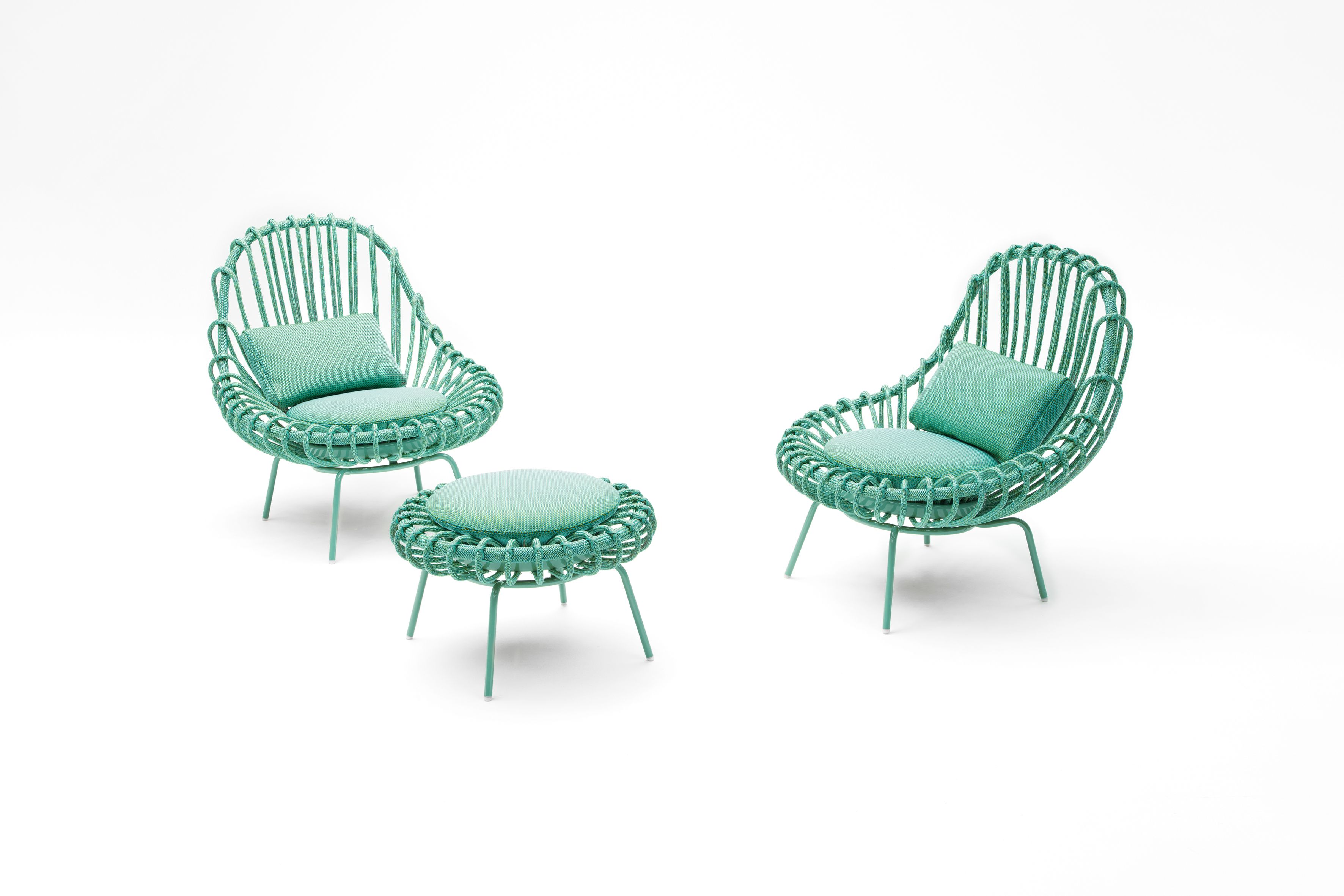 Синтетическое волокно сад пуф Paola Lenti Камыш ARCH-00083305 - Вид №1