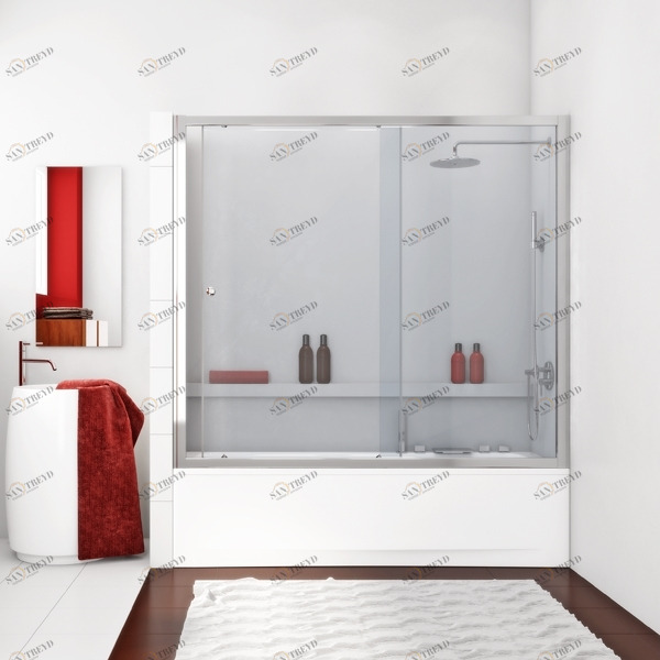 160X160GV862 Душевое ограждения на борт вынны GUTEWETTER Германия SHAPE