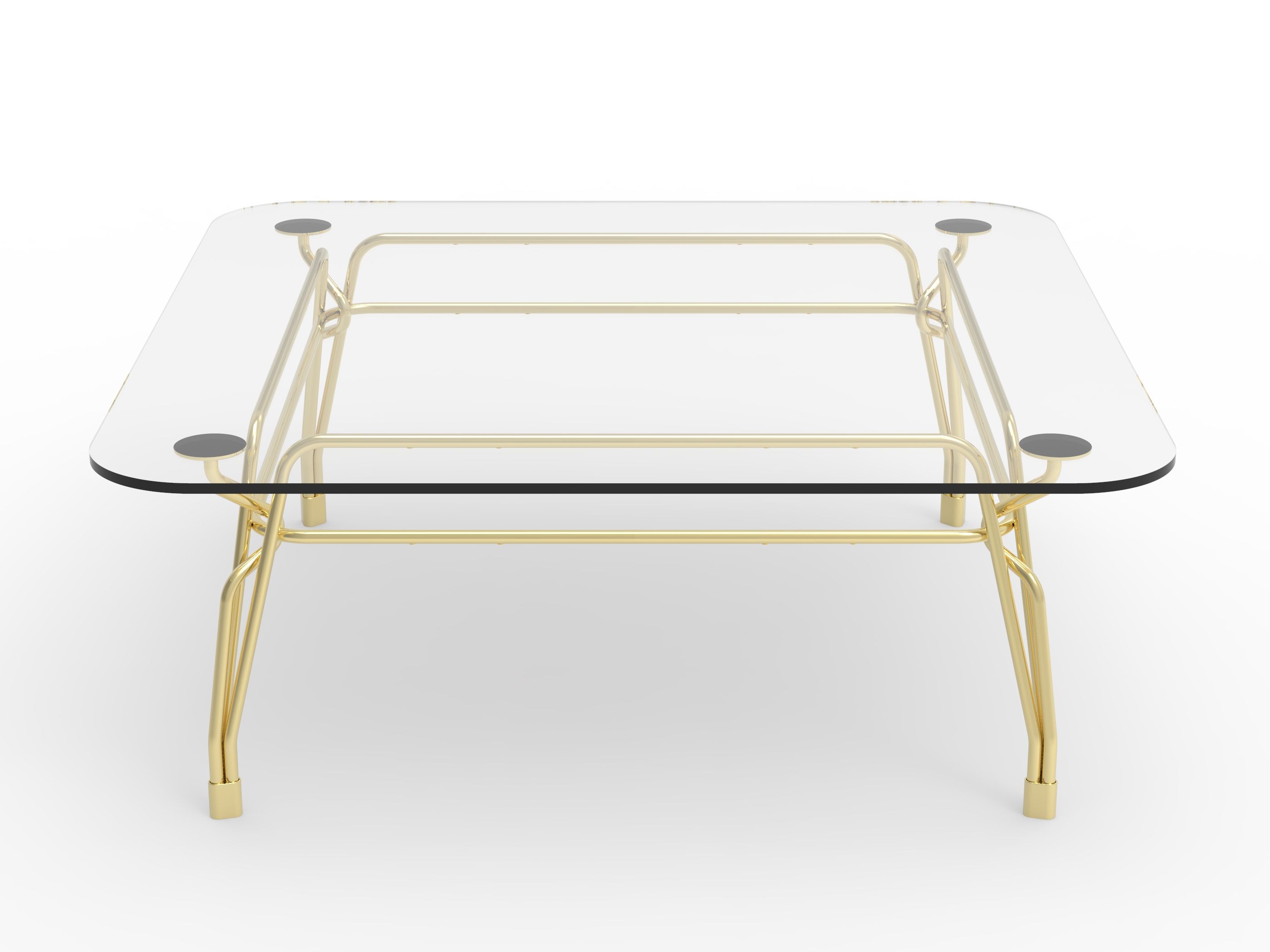 Хрустальный квадратный журнальный столик GHIDINI1961 Ботани ARCH-00121717 - Вид №1