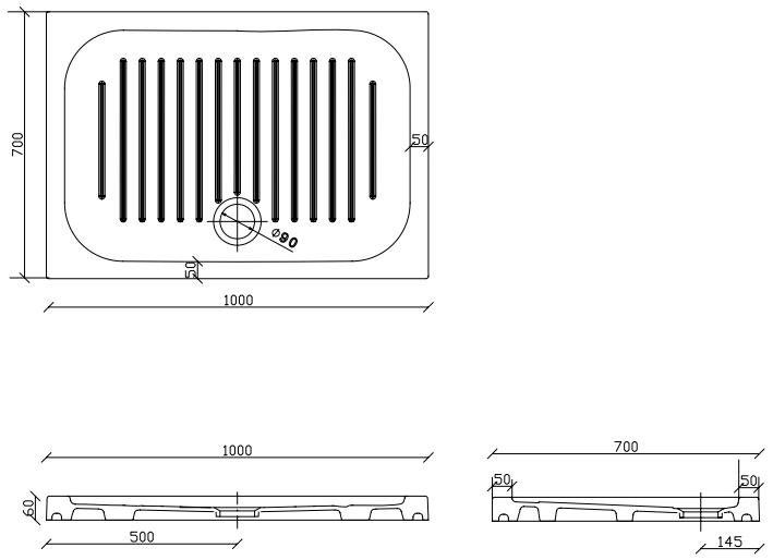 GALASSIA Прямоугольный нескользящий душевой поддон Piatti doccia sun-id-1347285 - Вид №1