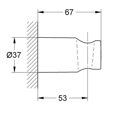 Держатель для душа Grohe Rainshower® ARCH-00145007 - Вид №2