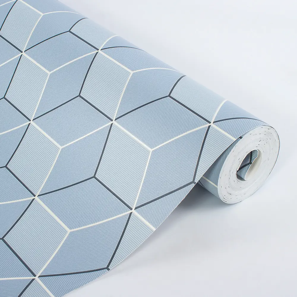 Обои виниловые Призма голубые 0.53 м 034-01 Santreyd STLM-2027532 - Вид №2