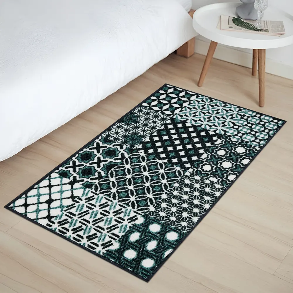 Коврик декоративный нейлон Кристалл 50x80 см цвет синий CTIM STLM-2129978
