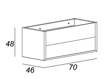 Мебель для ванной CEZARES BELLAGIO 140 Black Stone - Вид №5