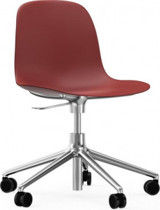 606045 Кресло Swivel 5W Gaslift Alu Red Normann Copenhagen Form