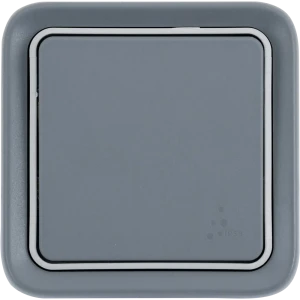 Переключатель Plexo IP55, цвет серый 13454132 STLM-2121648