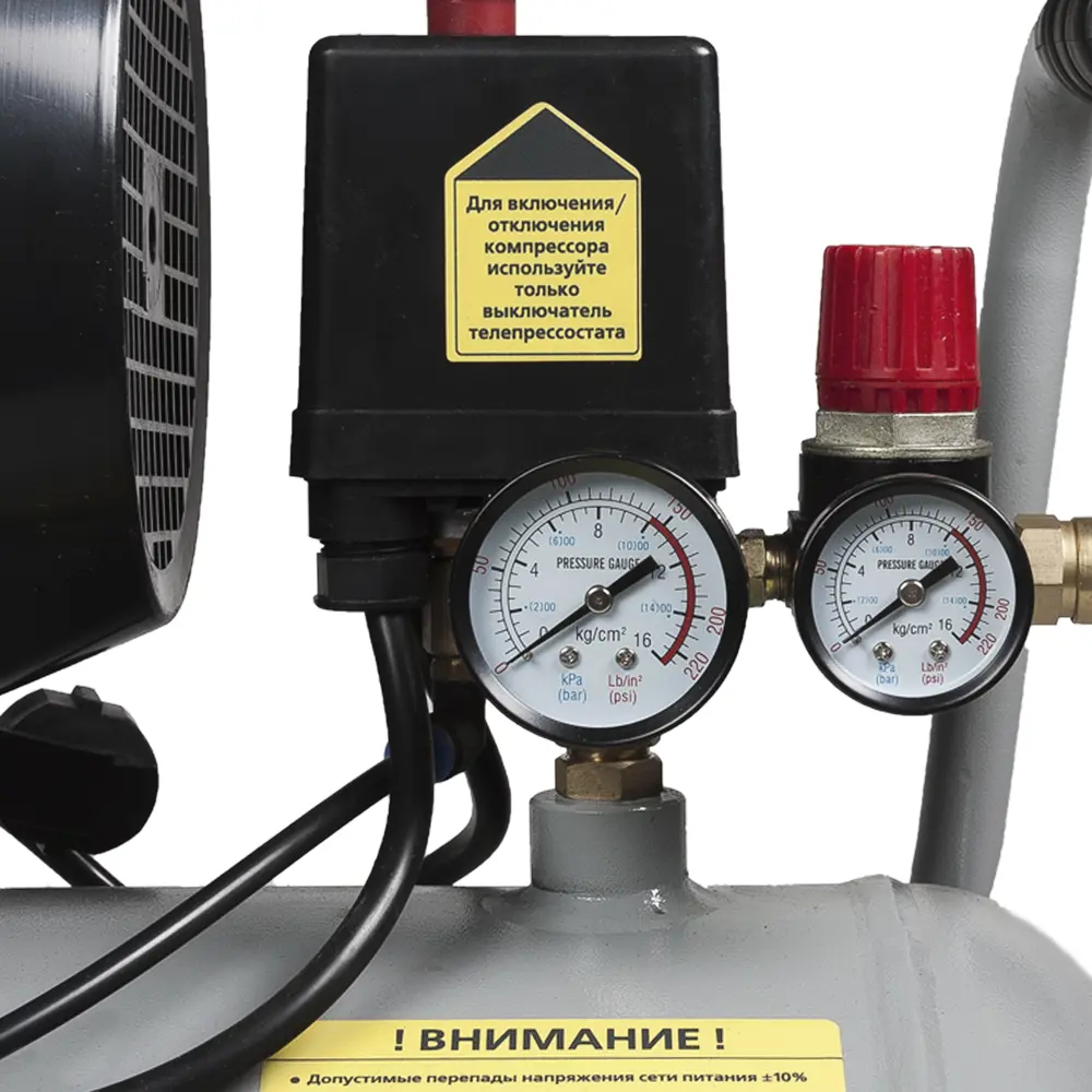 Компрессор безмасляный Интерскол 50 л 330 л/мин. 2 кВт STLM-2045703 - Вид №4