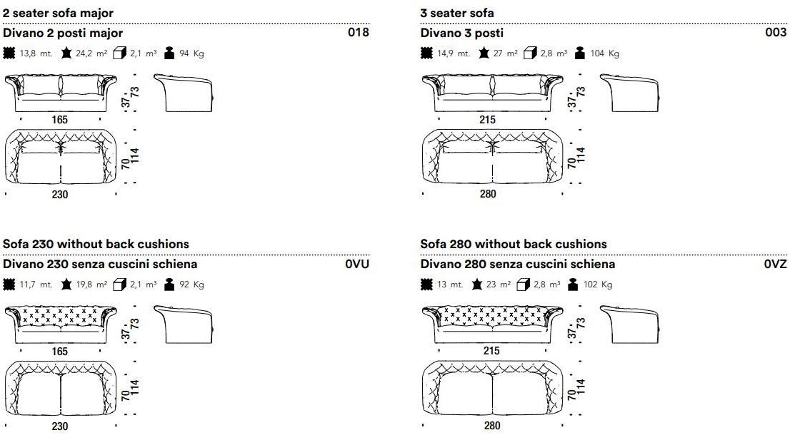 Moroso Кожаный диван с тафтингом Bohemian sun-id-1366050 - Вид №1