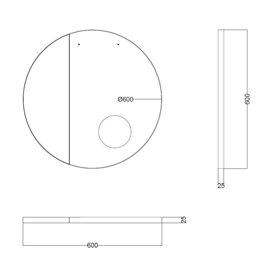 Настенное круглое зеркало Salvatori ARCHIMEDE ARCH-00045034 - Вид №11