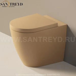 LK117G9004 Приставной унитаз напольный Коричневый Ceramica Flaminia Link Италия