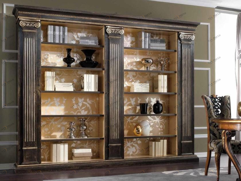 Arvestyle Книжный шкаф с открытой стенкой, лакированный из массива дерева Royal Br-2000-a
