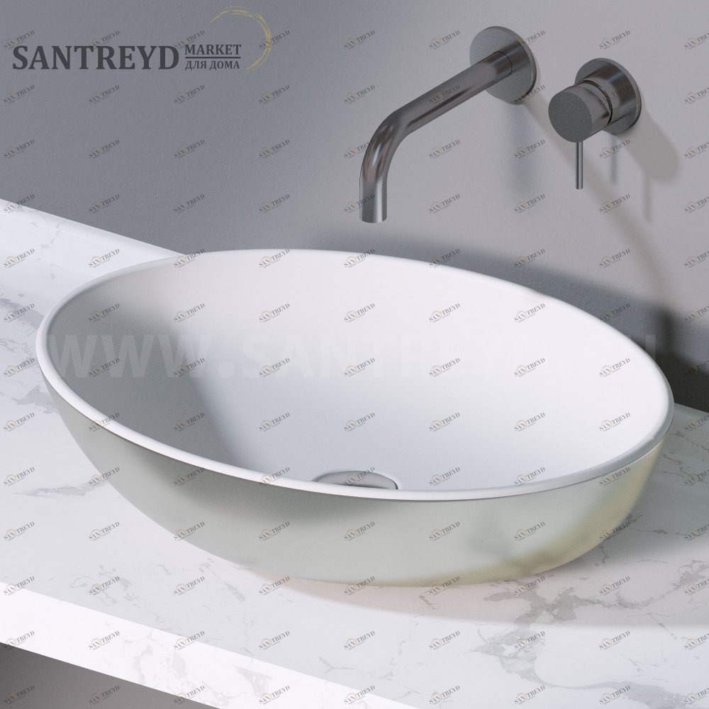 L243351 Накладная раковина на столешницу  овальная A. e T. Italia THIN AeT ITALIA