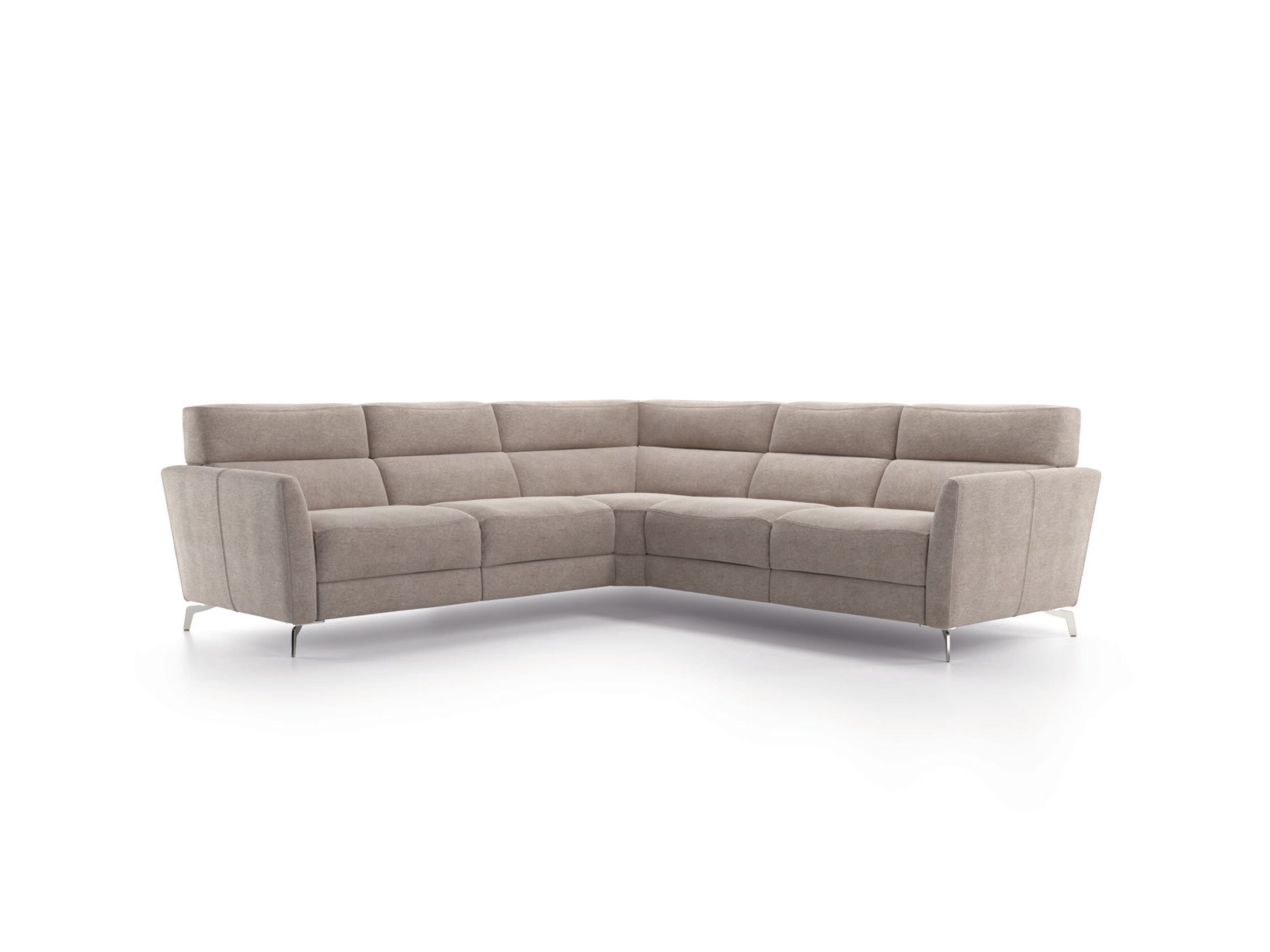 Угловой диван с откидной спинкой из ткани Natuzzi Italia Стэн ARCH-00114422 - Вид №1