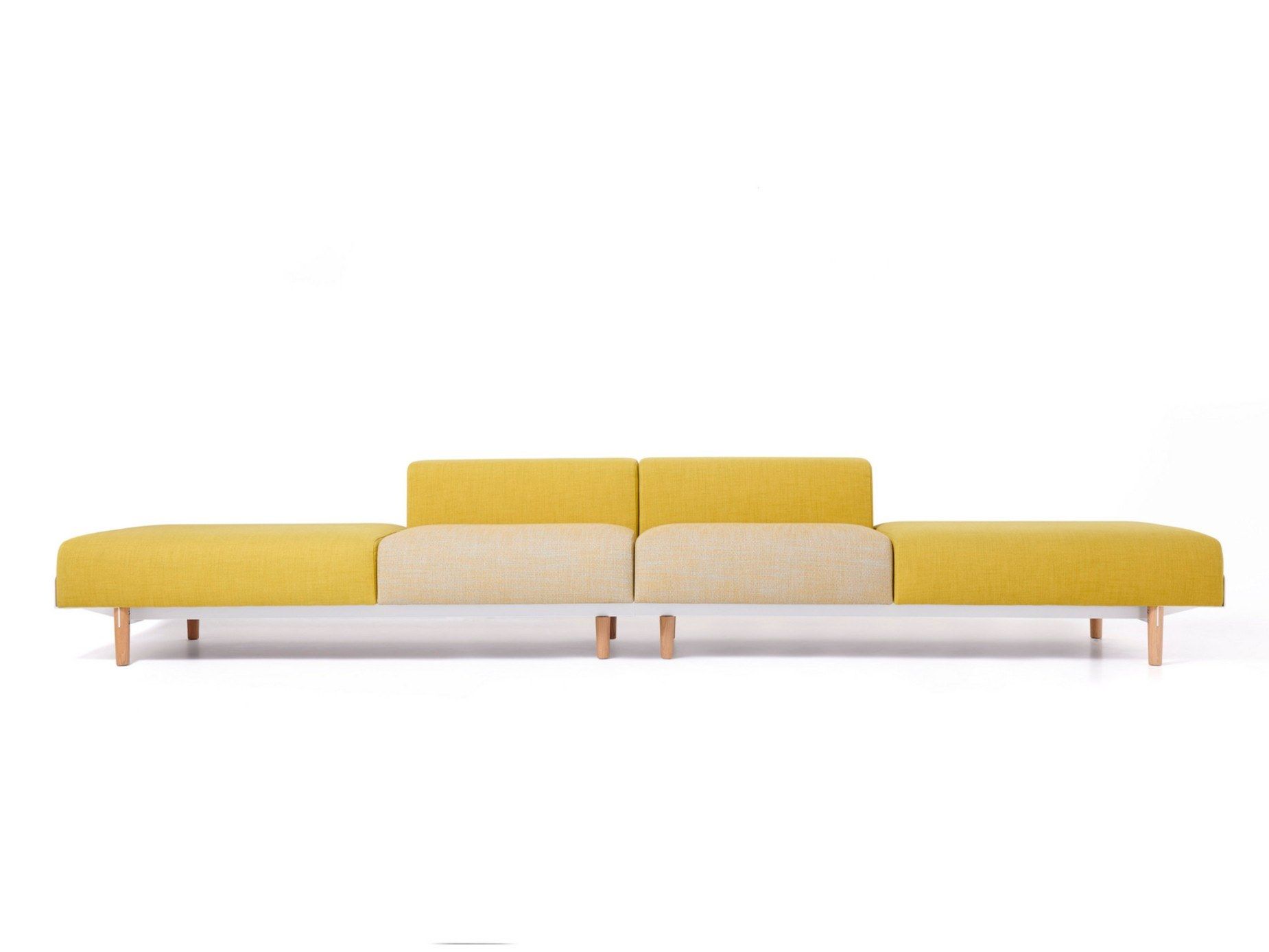 Мягкая скамейка из ткани со спинкой Diemme хлеб ARCH-00032933