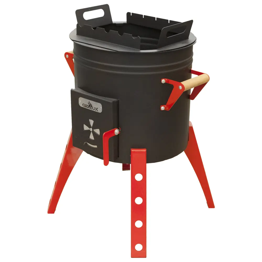 Печь-мангал для казана, толщина стали 2 мм, термокраска Santreyd STLM-2061725 - Вид №1