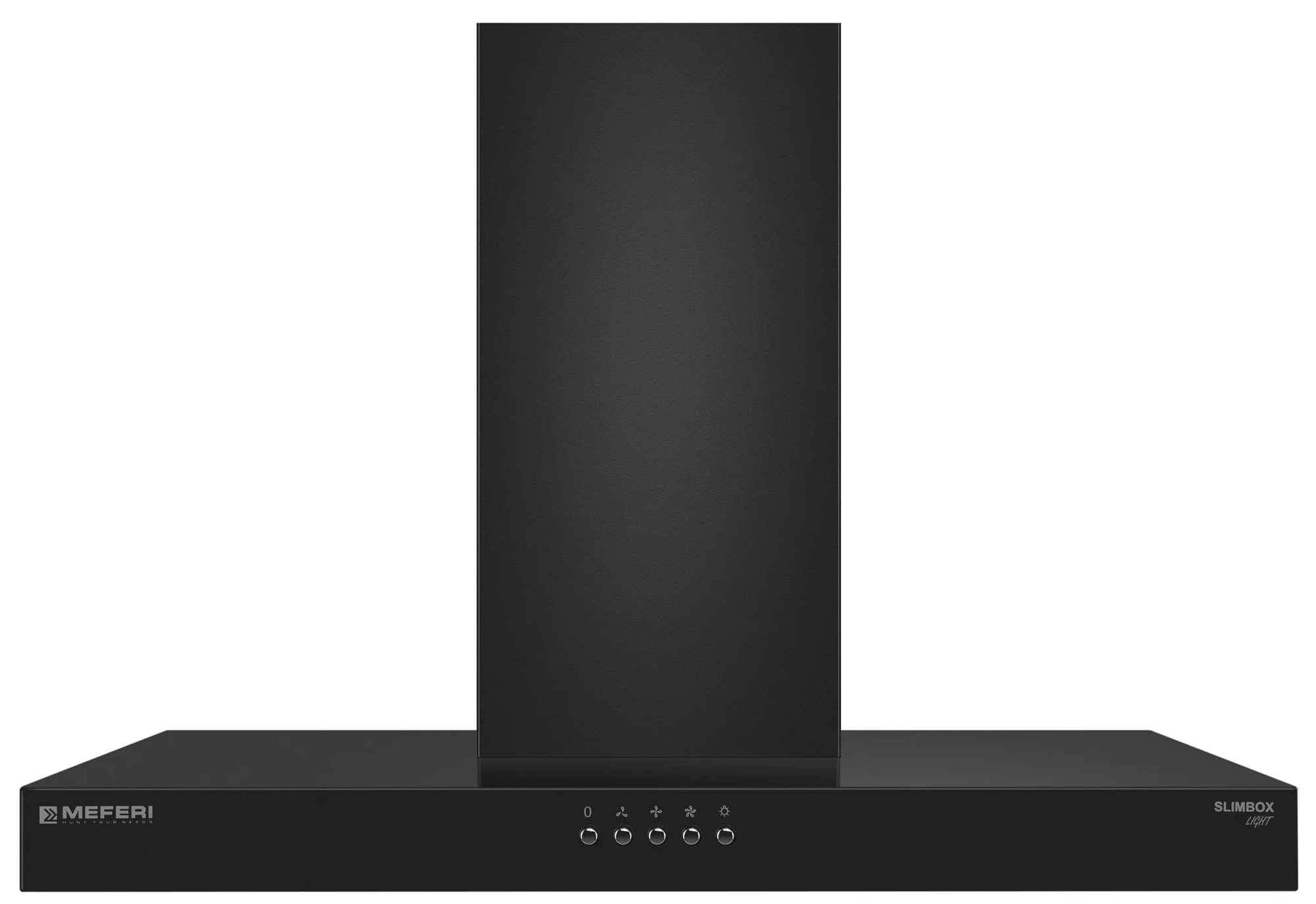 9168713 Вытяжка каминная Meferi SLIMBOX60BK LIGHT черный STDN-0053489 - Вид №3