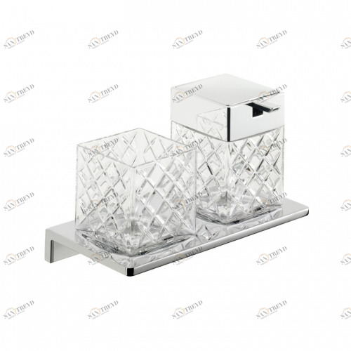 Комплект (дозатор + стакан) / Emco asio Emco Bad sun-id-374970