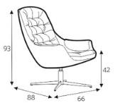 Sits Кожаное кресло с 4 спицами и подлокотниками Birds sun-id-1409759 - Вид №11