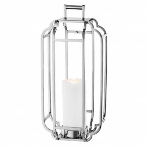 Подсвечник-фонарь металлический серебристый Palisades от Eichholtz EICHHOLTZ EICHHOLTZ 060367 Серебро