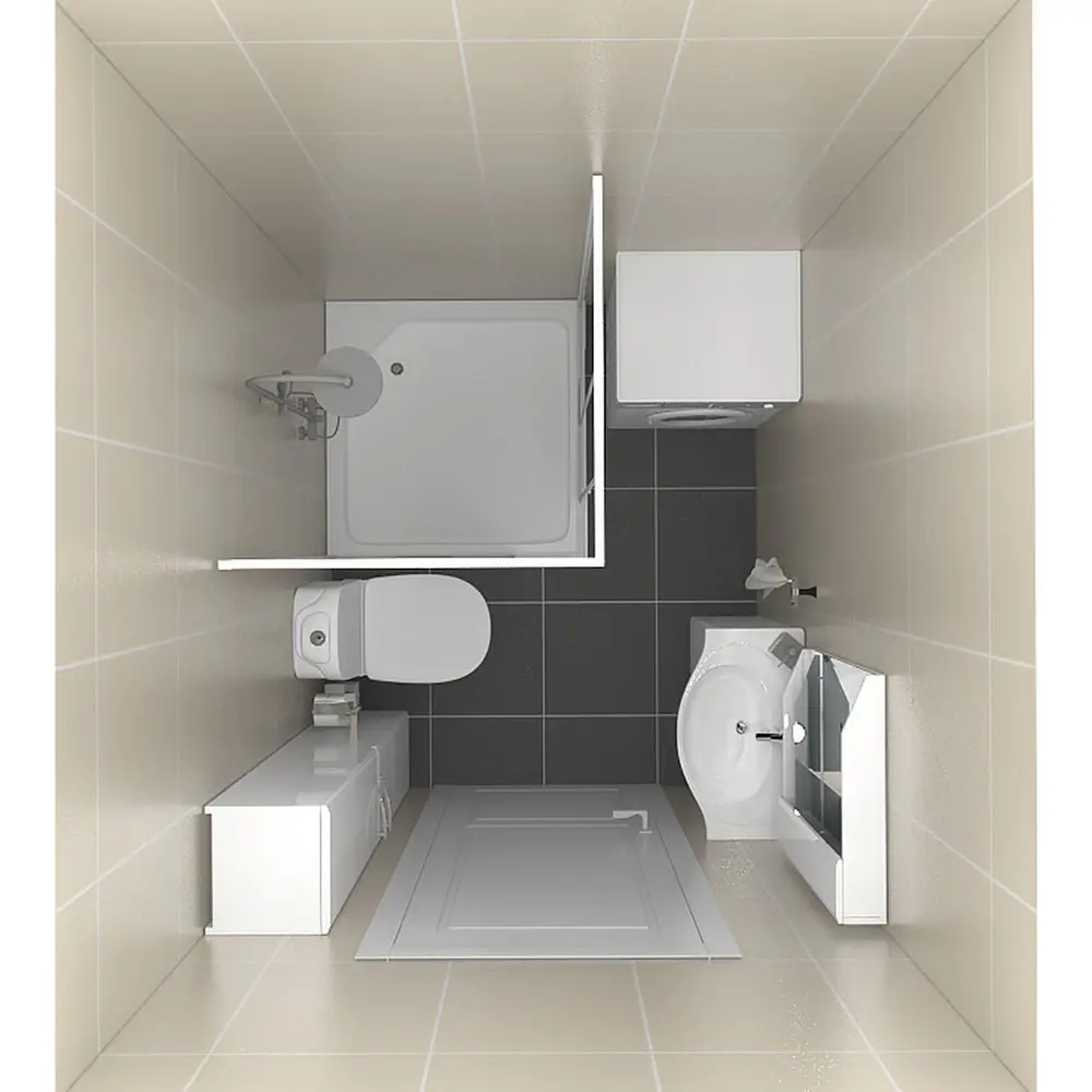 Душевая ширма Sensea Alur квадратная для поддона 90х90 см Без серии STLM-2169480 - Вид №8