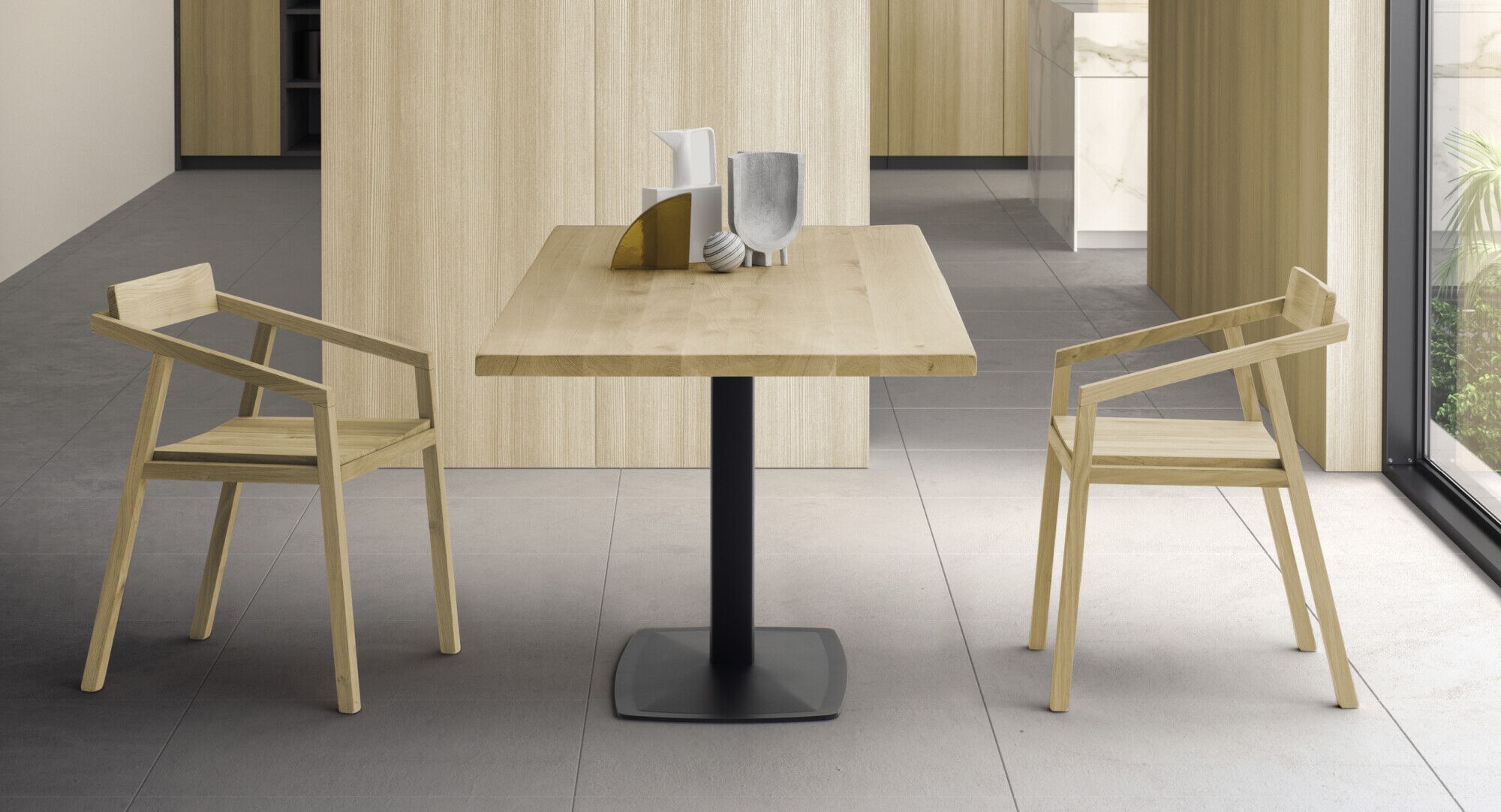 Дубовая квадратная столешница Devina Nais Mini-Free ARCH-00050378 - Вид №1