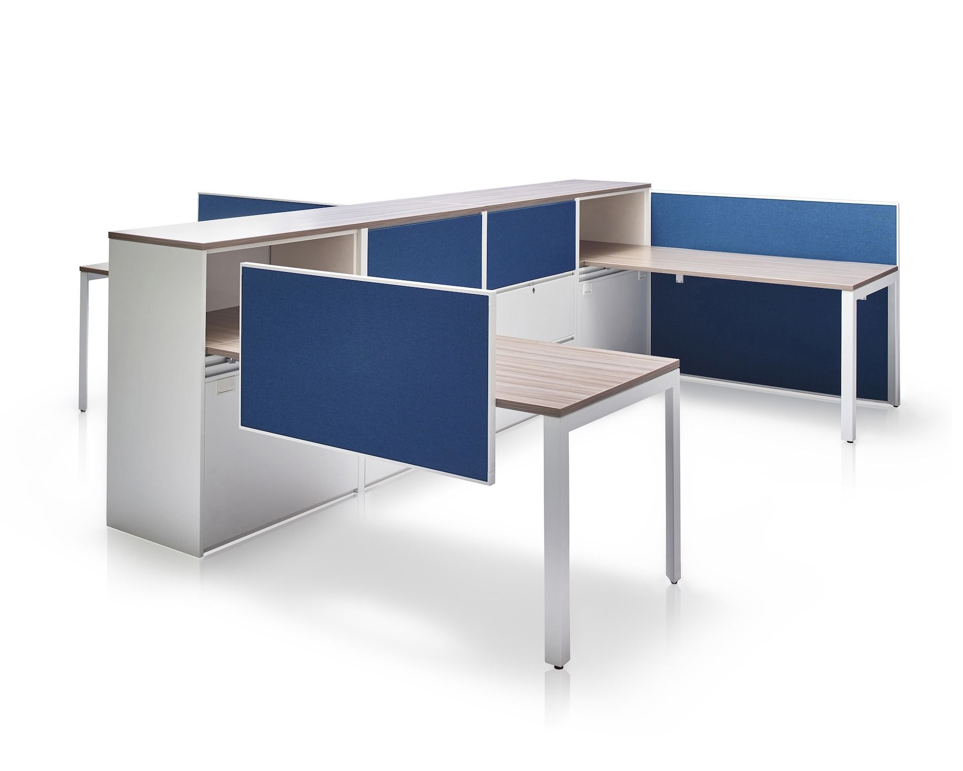 Стол с регулируемой высотой и звукопоглощающими перегородками Herman Miller макет студии ARCH-00126839 - Вид №88