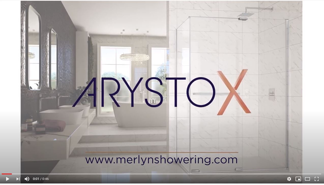 Дверь душевая для установки с боковой панелью ARXFSL180E L or R Merlyn Arysto Хромированный  - Вид №7