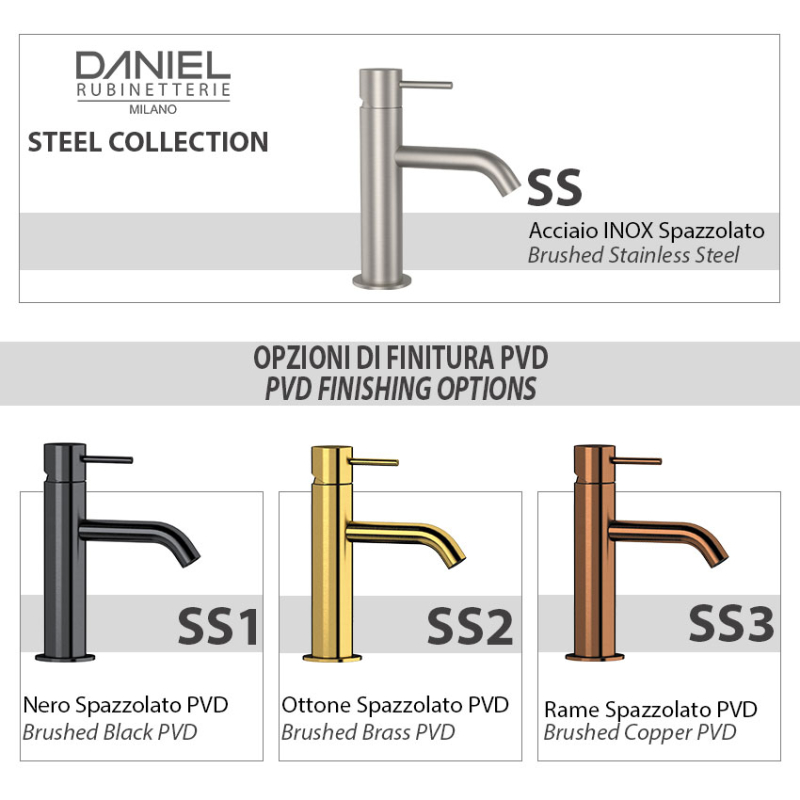 SSTX605XCC Смеситель для раковины  DANIEL RUBINETTERIE Tokyo - Вид №1